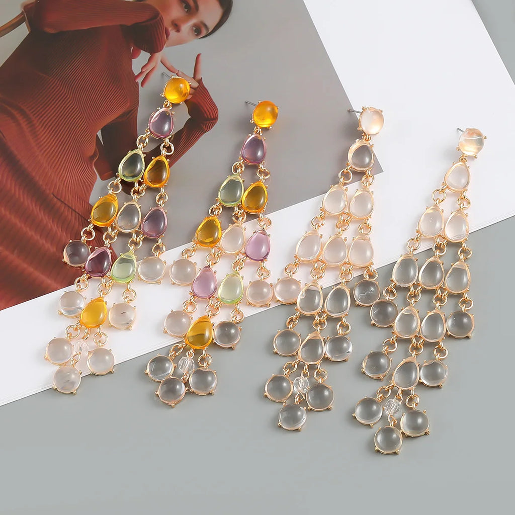 Earring New Resin Tassel Earrings for Women Jewelry
