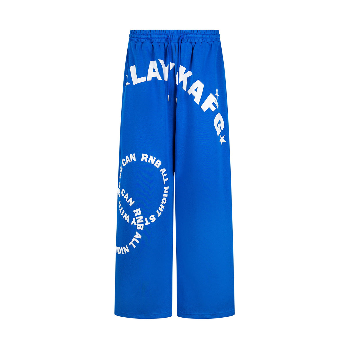 Letter Print Sport Wide-Leg Pants for Women