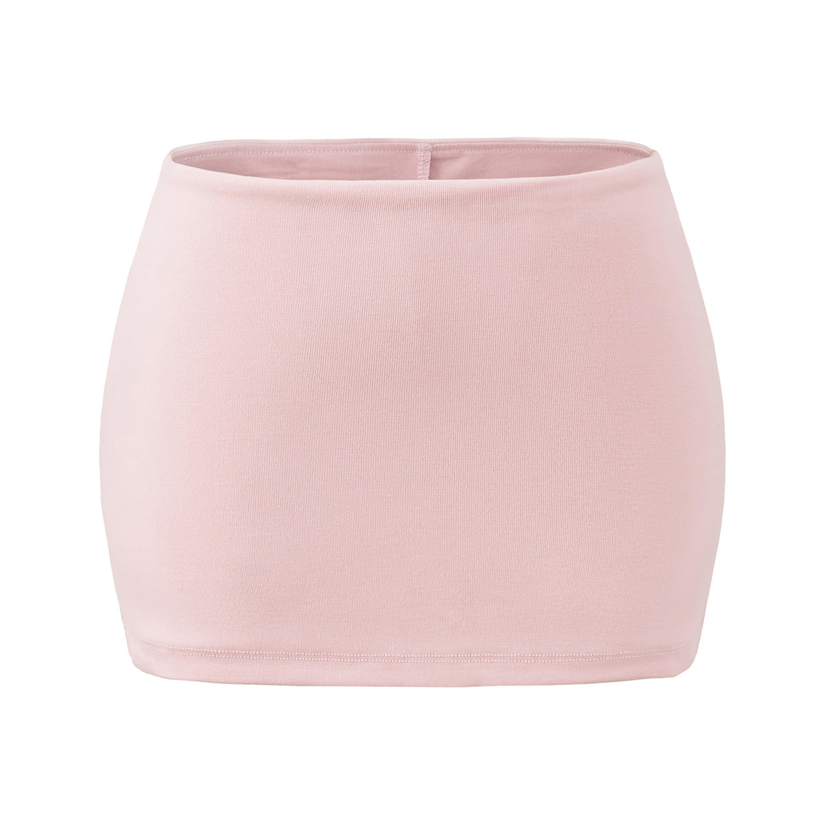 Bottom hugging low waist half skirt