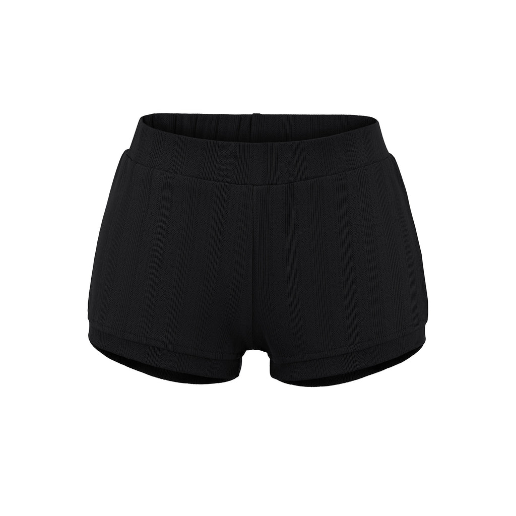 Elastic waist shorts for women