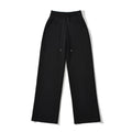 High waisted elastic waisted long pants for women