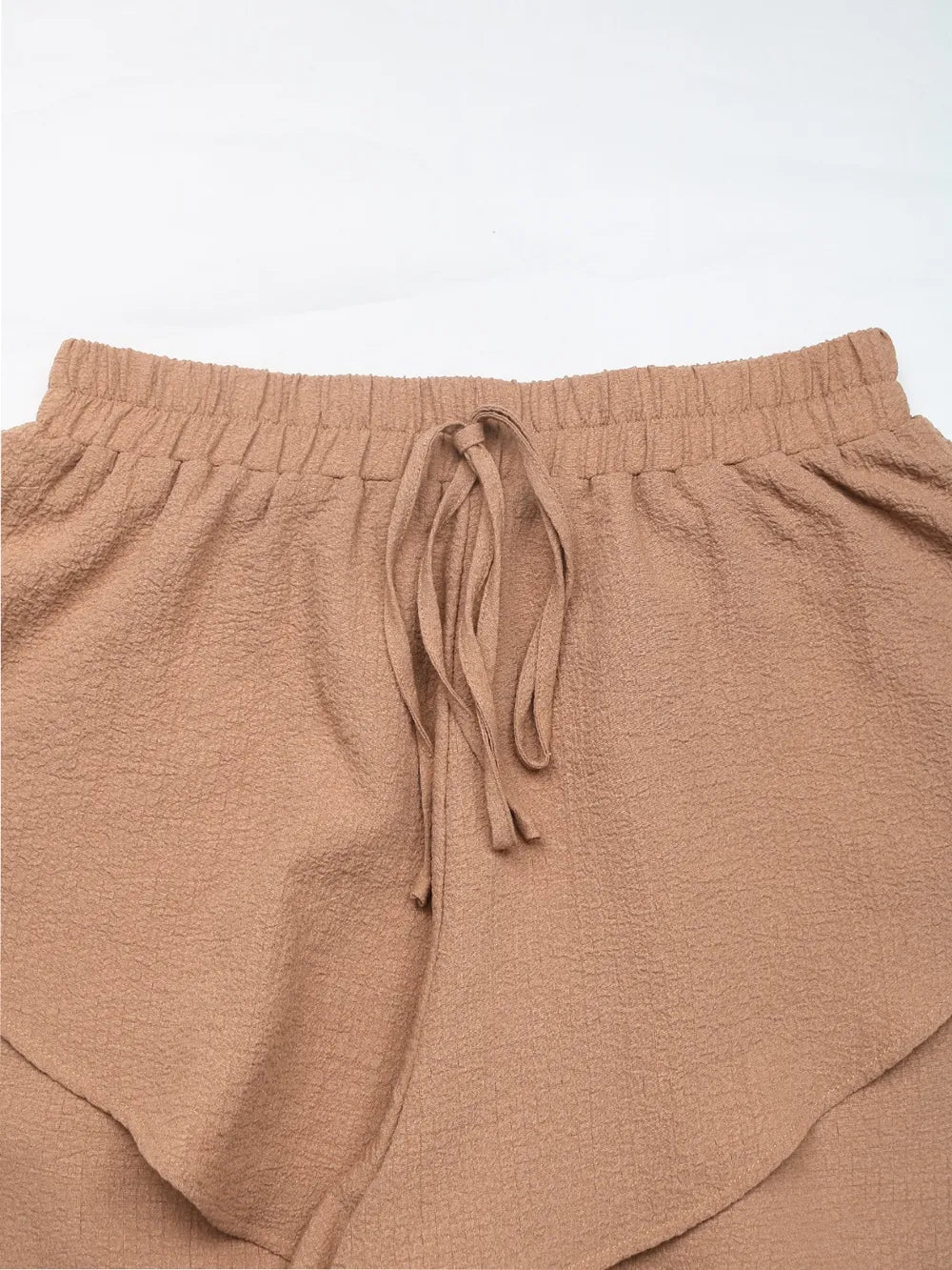 Women's pants with layered texture and wide legs for women