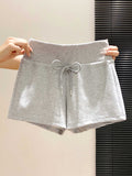 Waist Shorts for Women  A-Line Leg-Lengthening Sweatpants Sporty Style