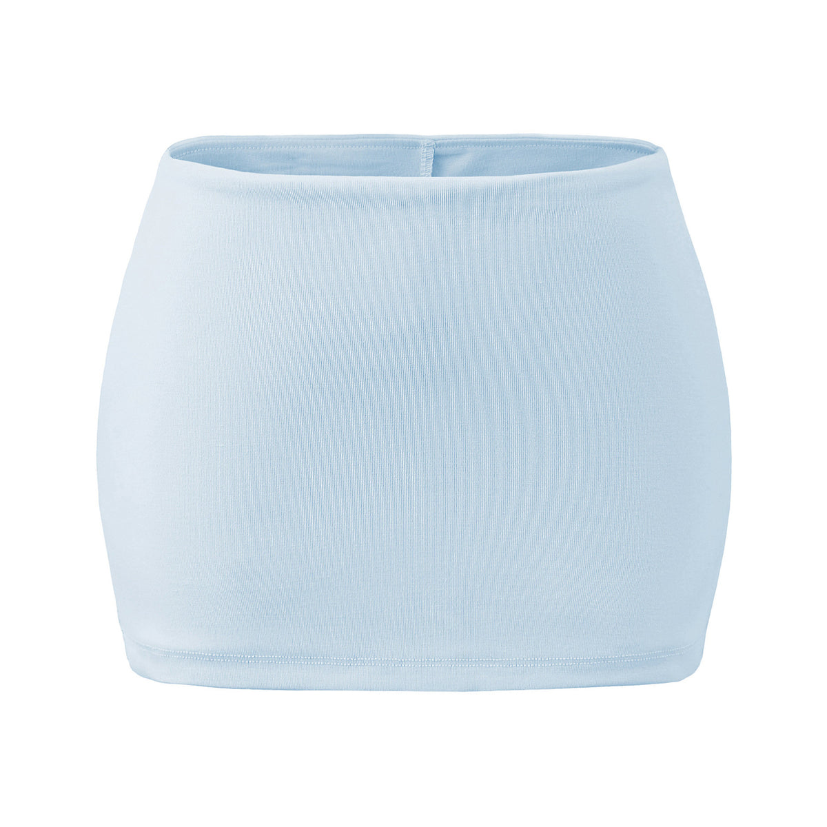 Bottom hugging low waist half skirt