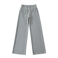 Wide waist patchwork drawstring sweatpants for women
