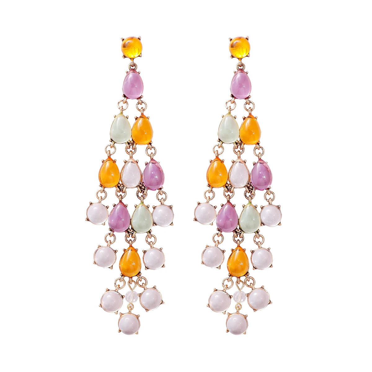 Earring New Resin Tassel Earrings for Women Jewelry