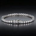 Hot selling tennis bracelet, high sparkling white zircon bracelet, silver jewelry, high-end feel, light luxury jewelry accessories