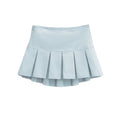 Short skirt with pleated bottom pants