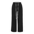 Splicing waist top suit pants for women