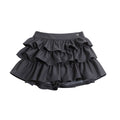 soft girl layered cake skirt, sweet style versatile slimming skirt pants