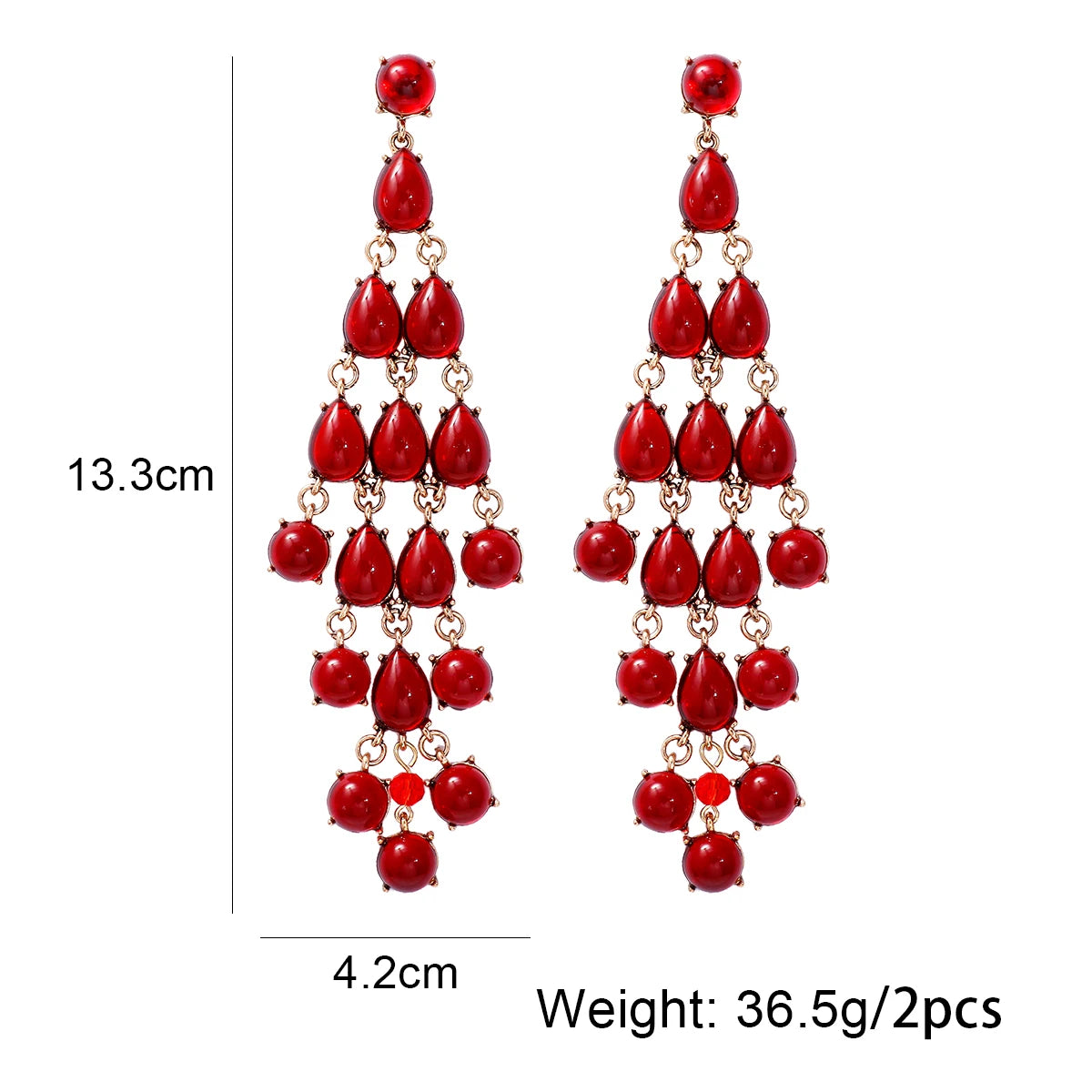 Earring New Resin Tassel Earrings for Women Jewelry