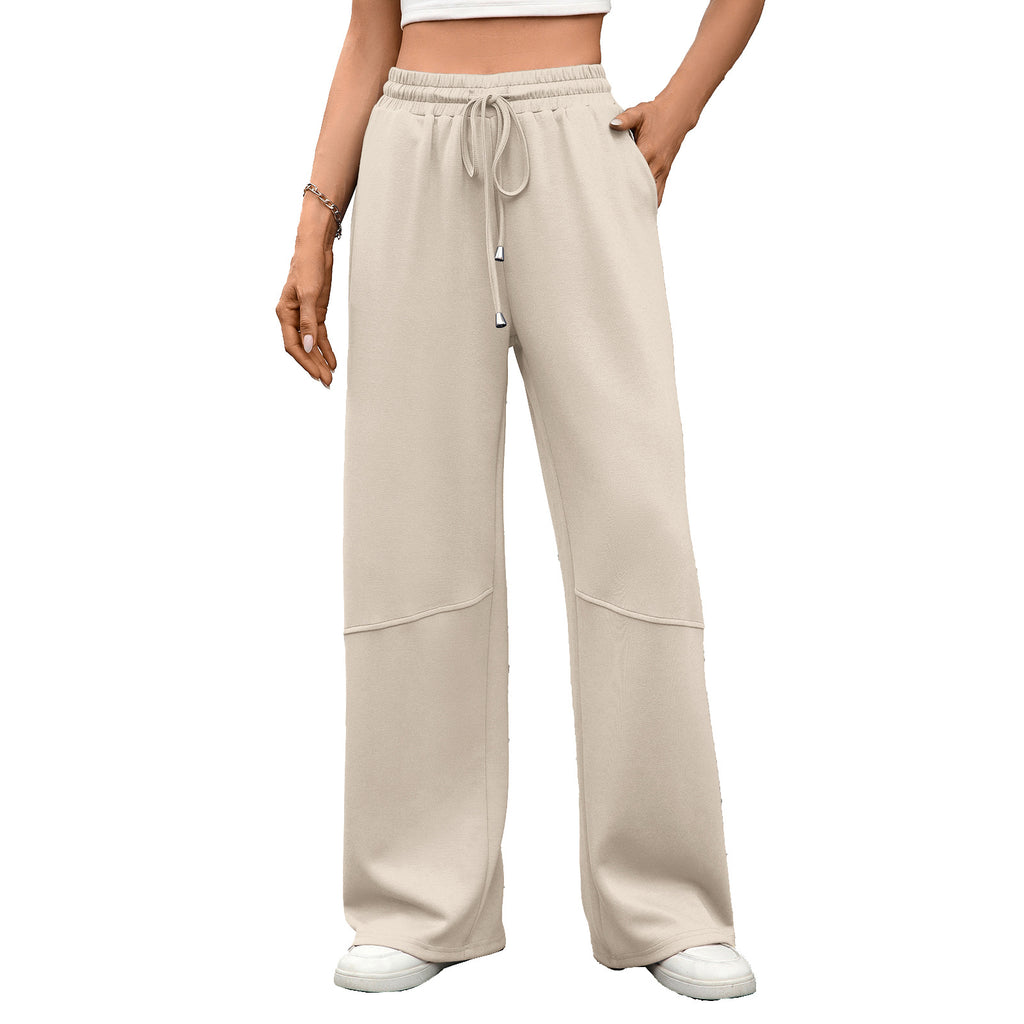🎀✨ **Everyday Drawstring Wide-Leg Pants 🤍👖**