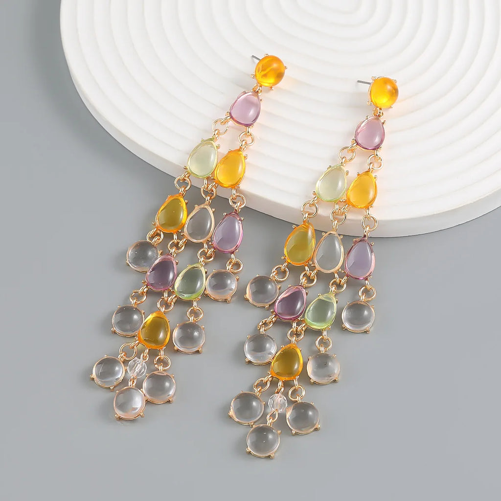Earring New Resin Tassel Earrings for Women Jewelry