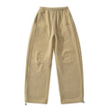 Shake fleece embroidered banana pants for women