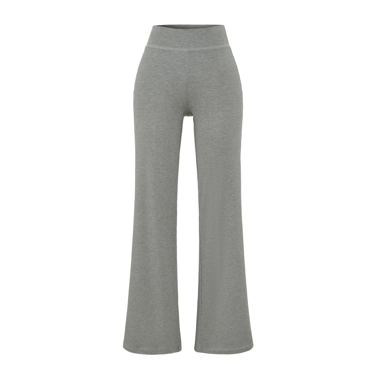 Threaded micro flared casual pants for women