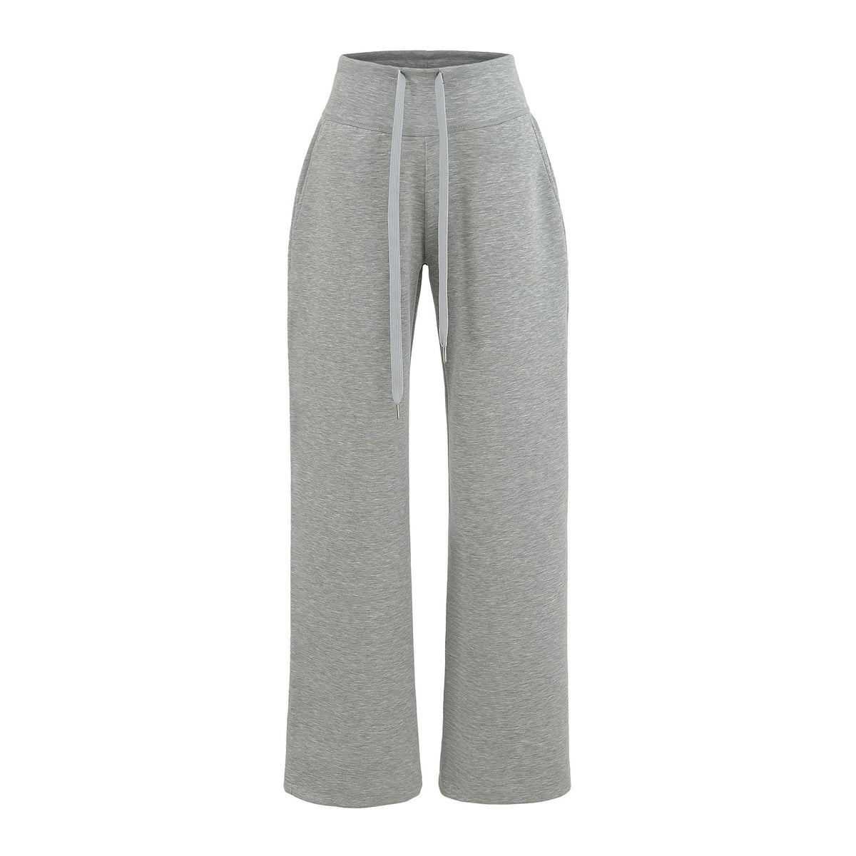High waisted elastic waisted long pants for women