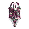 Printed neck tie jumpsuit/pants for women
