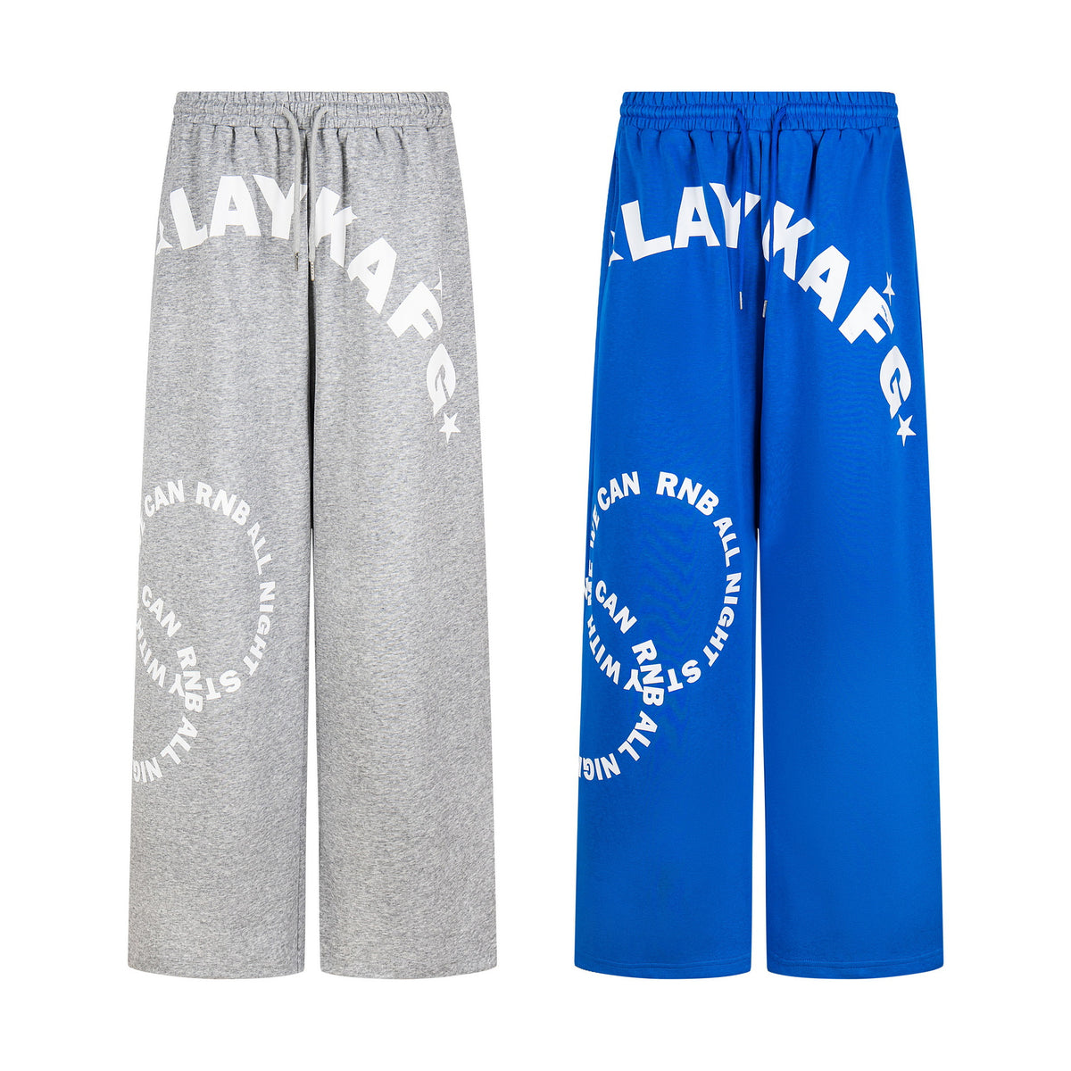 Letter Print Sport Wide-Leg Pants for Women