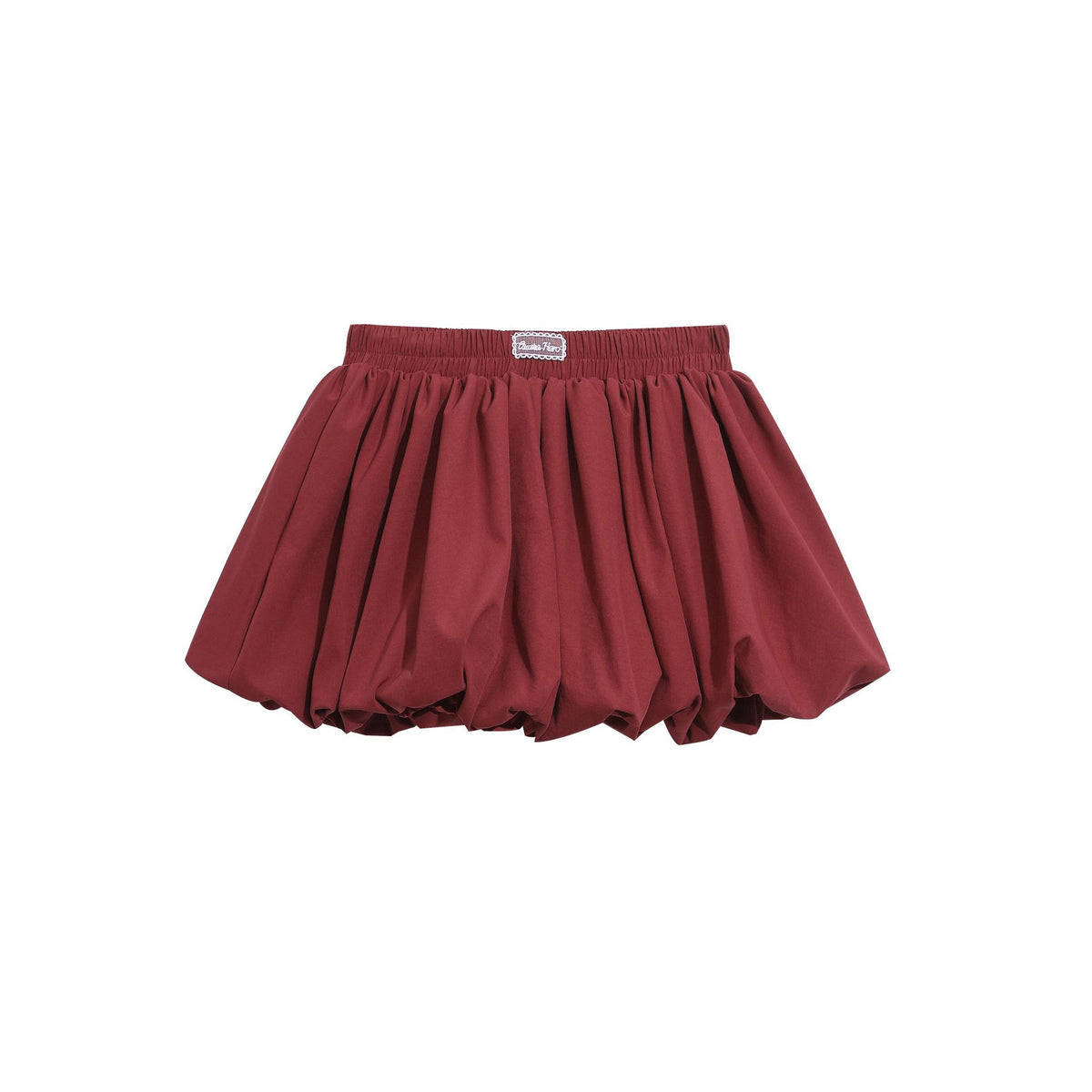 High-Waisted Peplum Puff Skirt Pants for Women Elastic Waist Slim-Fitting Short Skirt