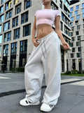 Strap up pants waist cinched wide leg pants for women