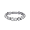 Fashion Trendy Ice Sugar Chain Cuban Chain Ice Sugar Link 5A Zircon Tennis Bracelet Flip Cover Men's Trendy Bracelet