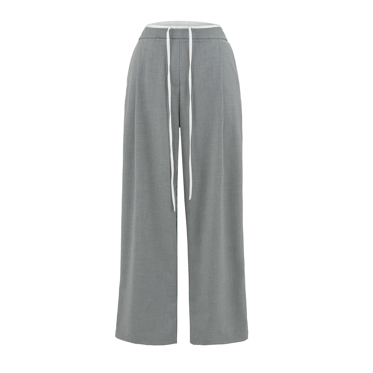 Splicing waist top suit pants for women