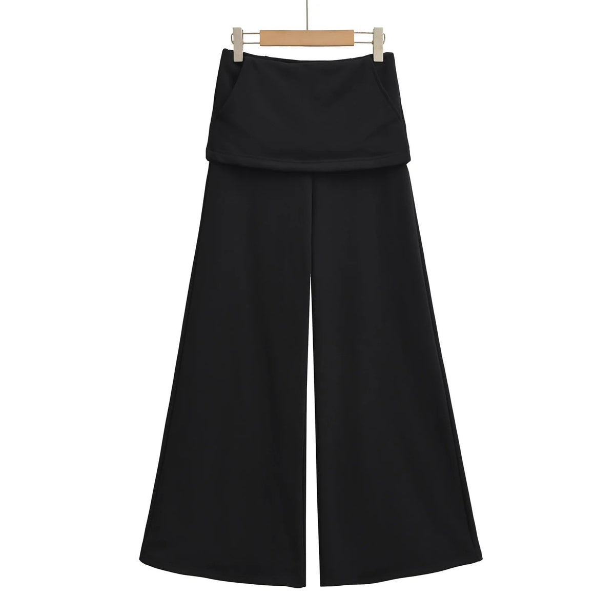 Fake two ankle binding wide leg skirts and pants