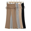 High waisted straight leg casual pants for women
