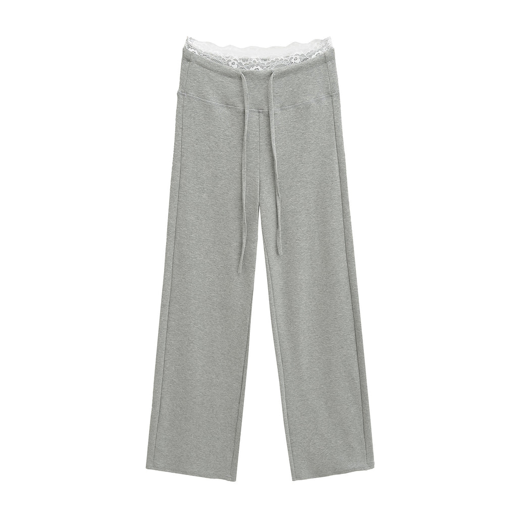 Lace lace casual pants for women