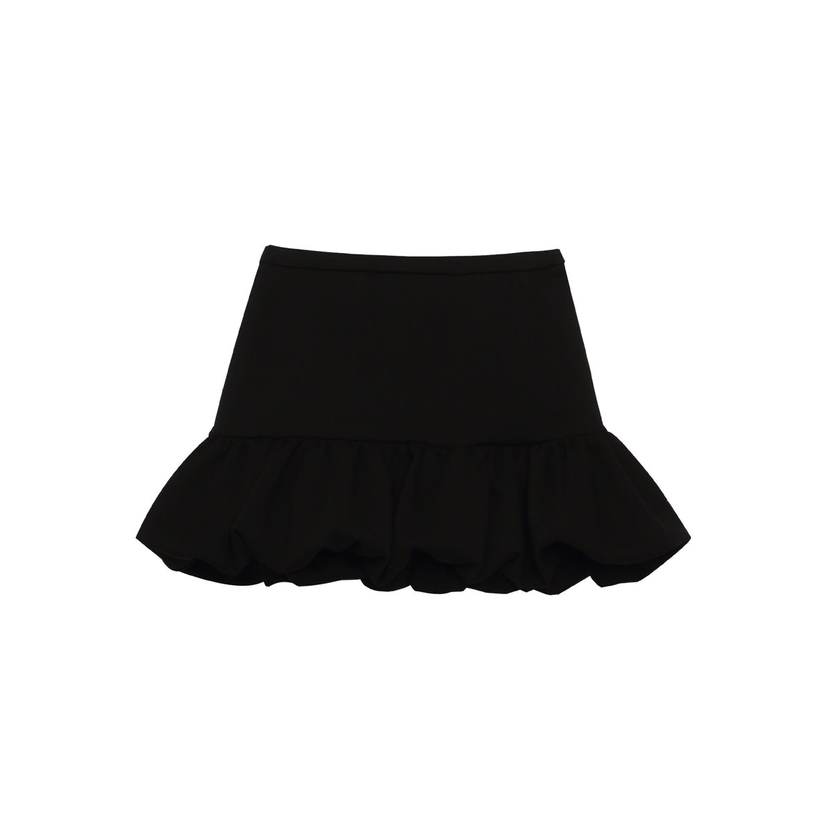 Black Bubble Skirt for Women High Waist Slimming Anti-Show Short Puffy A-Line Skirt