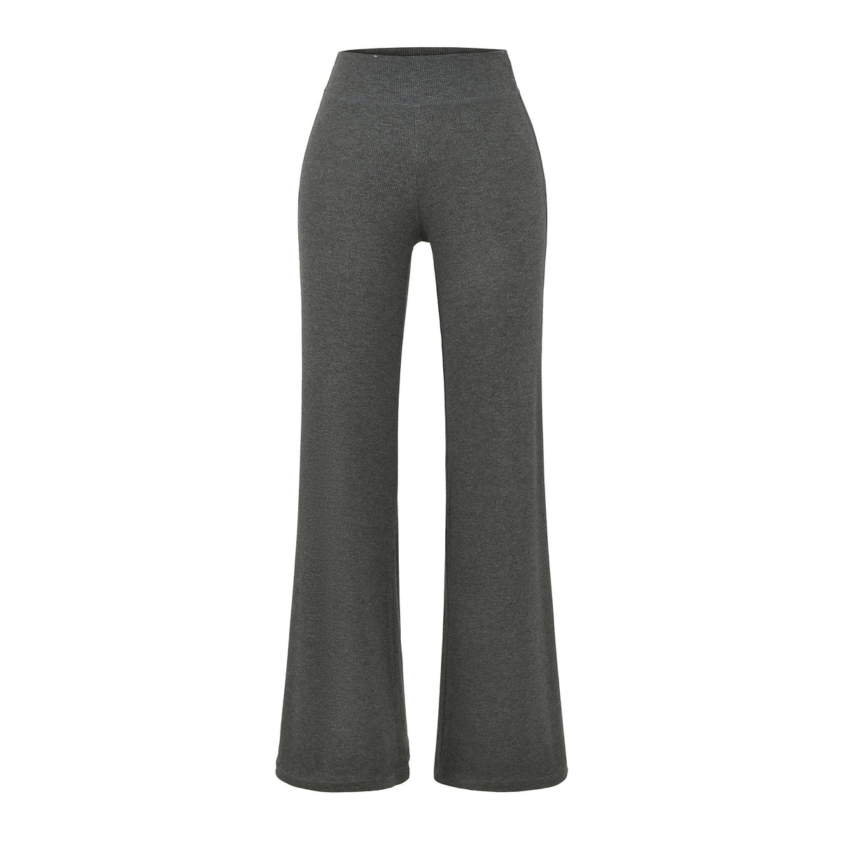 Threaded micro flared casual pants for women