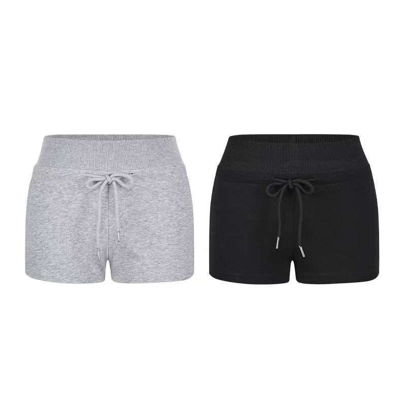 Waist Shorts for Women  A-Line Leg-Lengthening Sweatpants Sporty Style