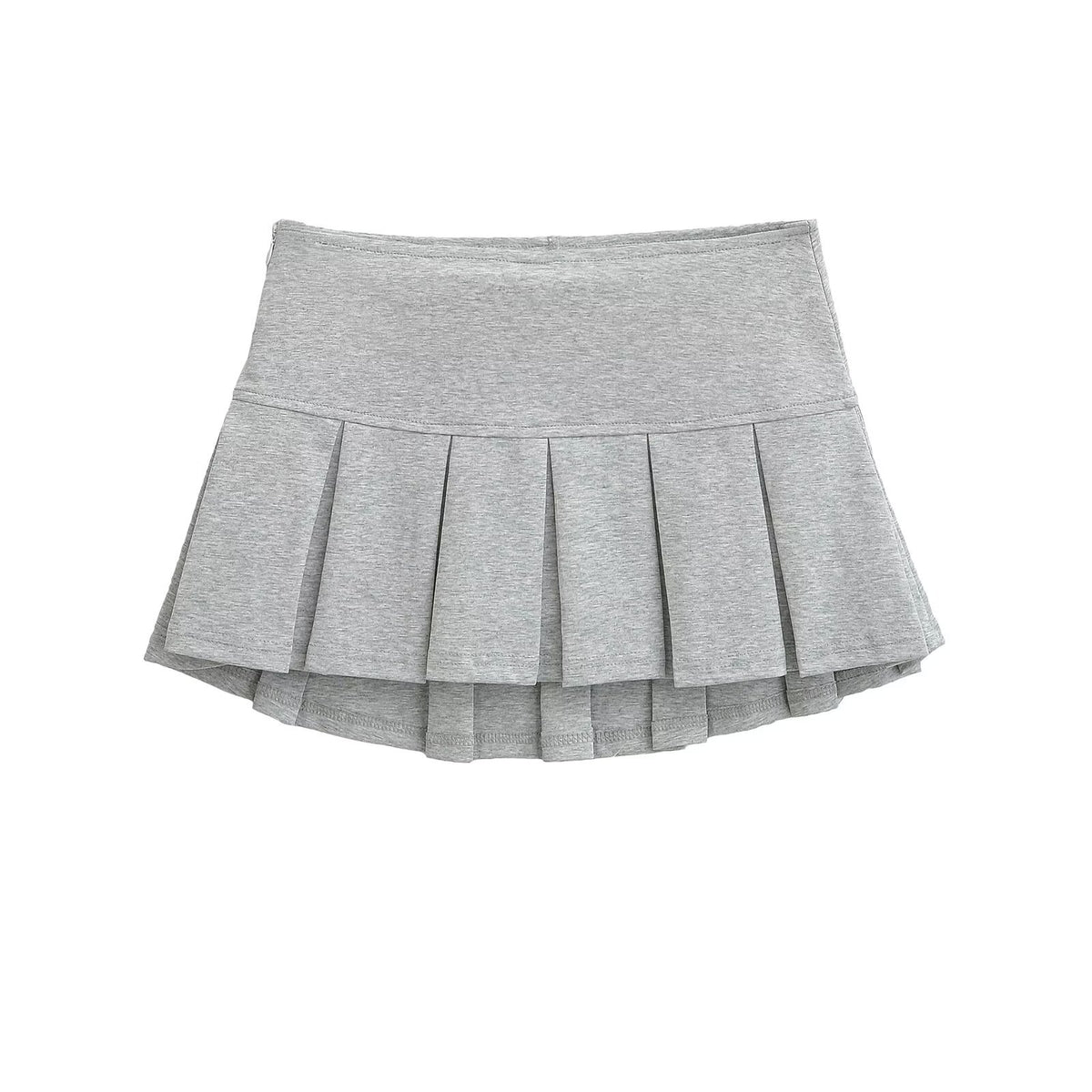 Short skirt with pleated bottom pants