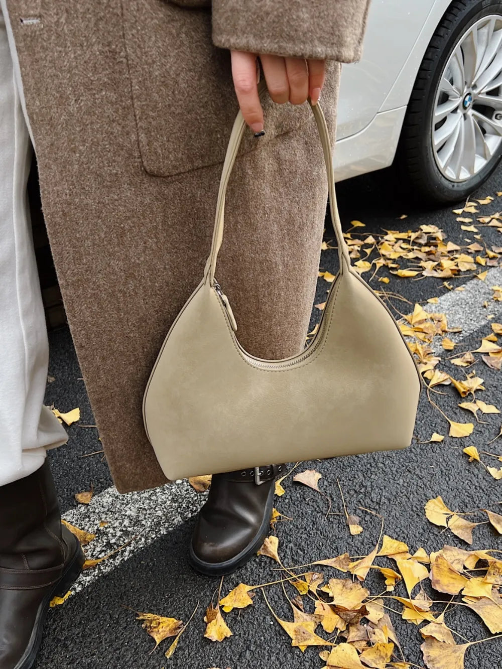 Shoulder Bag with Zip