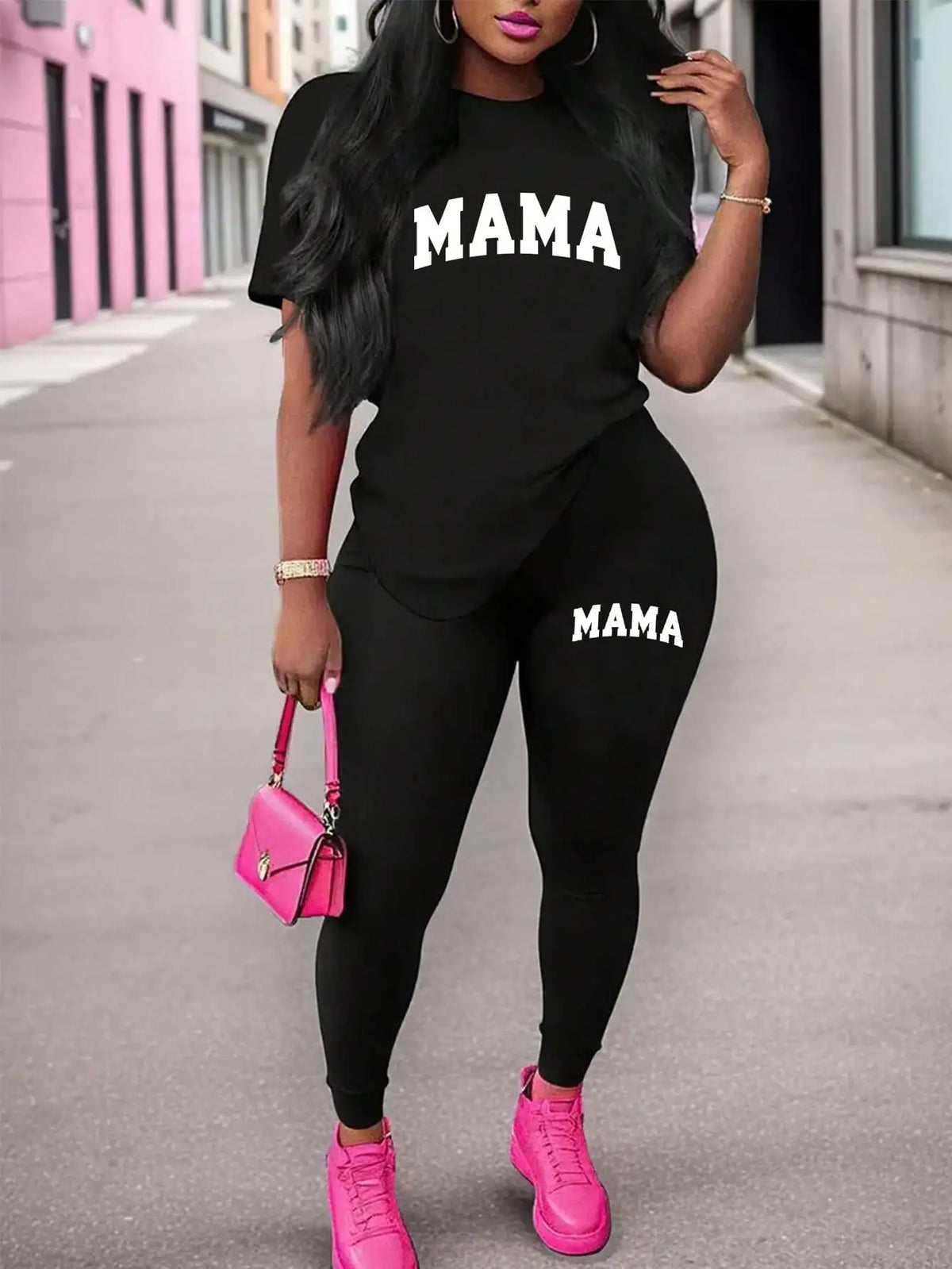 🇫🇷✨ **Paris Chic Tee & Pants Set 🗼💕**