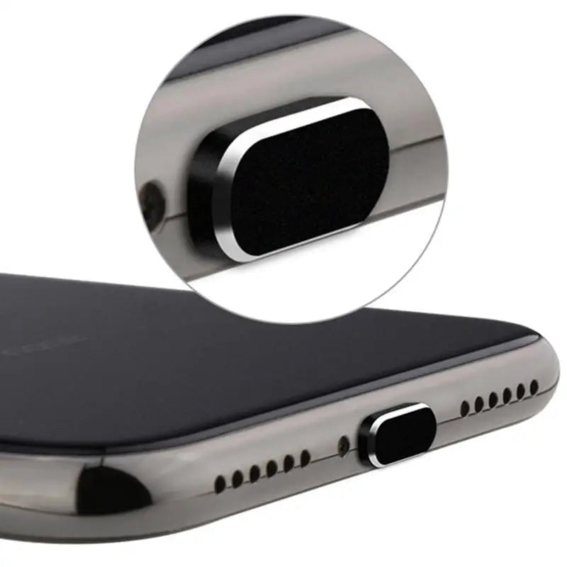 2PCS Metal Anti Dust Plug for IPhone 14 13 12 11 Pro Max XS 8 Plus IPad AirPods Series Lightning Port Cover Dock Plug Stopper