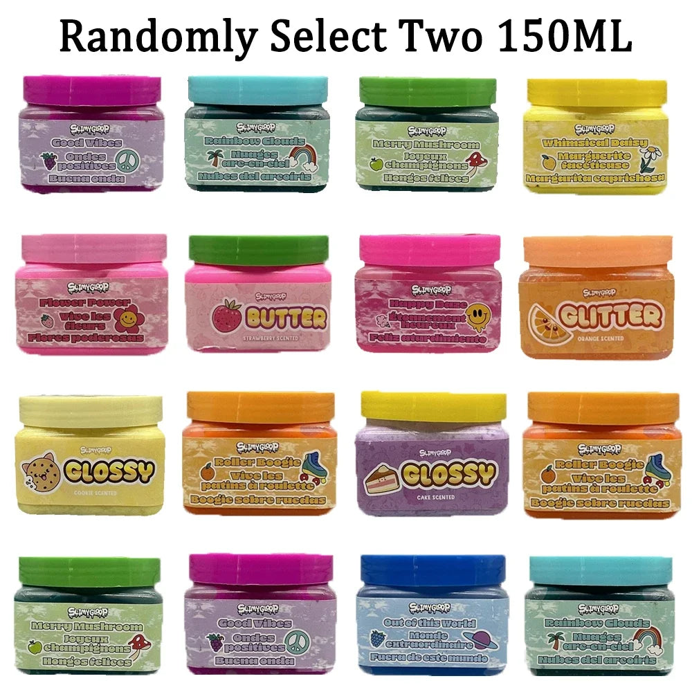 Slime 150ML Crystal Mud Safe, Non Toxic, Puzzle Relieving Toy for Children DTY Handmade Non Sticky Birthday Party Gift