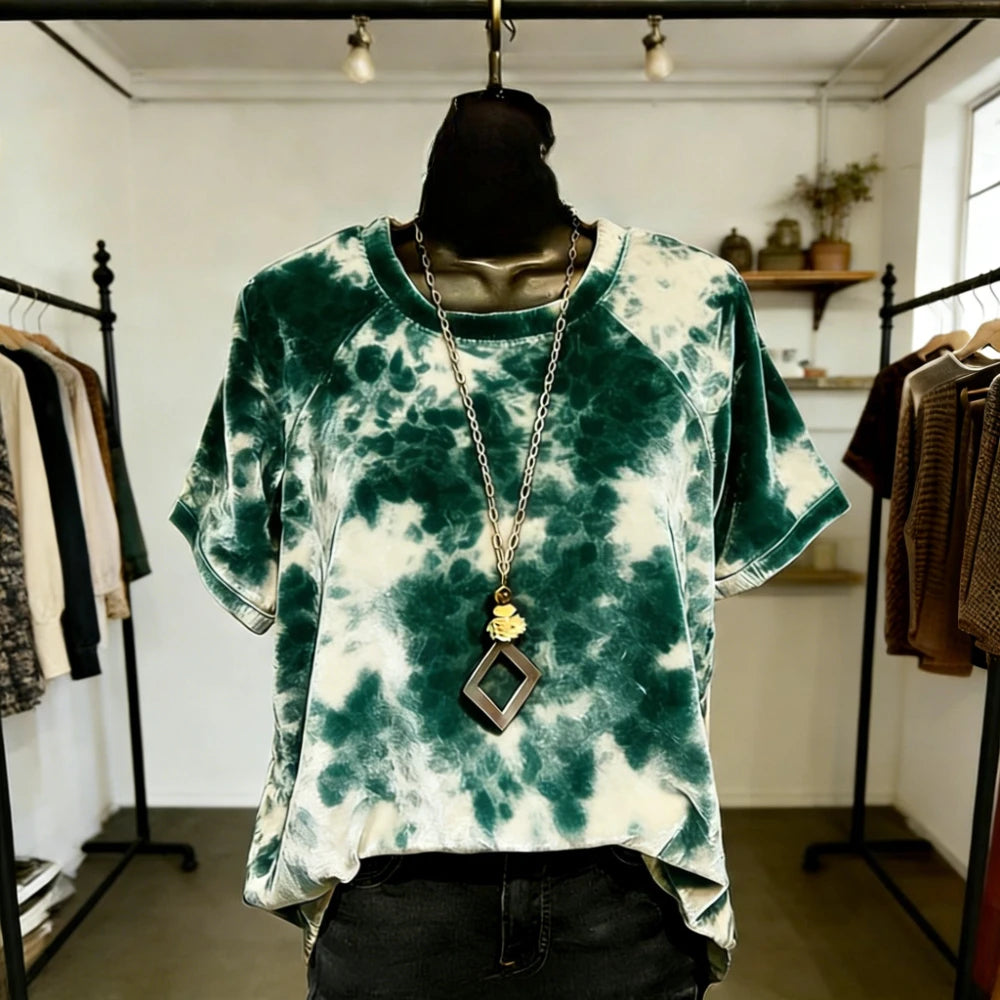 🐆🌈 **Gradient Animal Print Oversized Tee ✨💖**