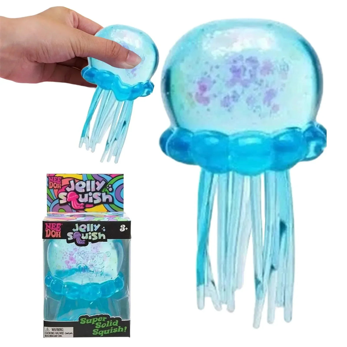 Squishies Nee Doh Jellyfish  Squish Toy Fidget Toy, Water Sensory Soft Jelly Squeeze Stress Relief Fidget Toy For Gift