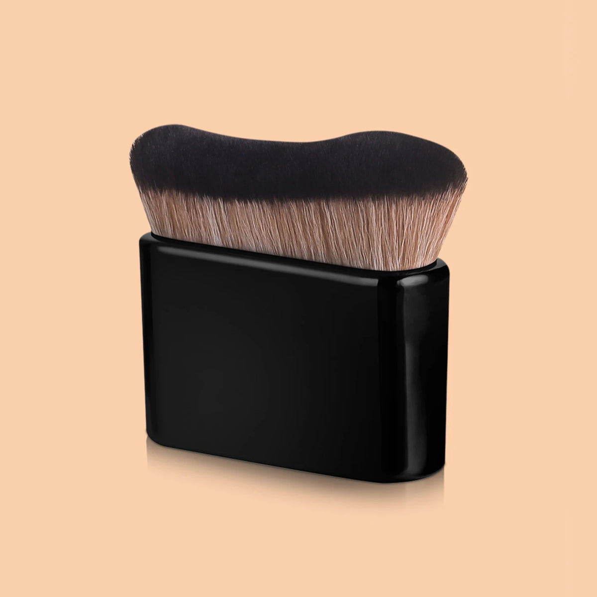 Foundation Brush, 1pcs Plastic Creative	wave Fit Perfectly Cosmetic Brush	at home or On-the-Go