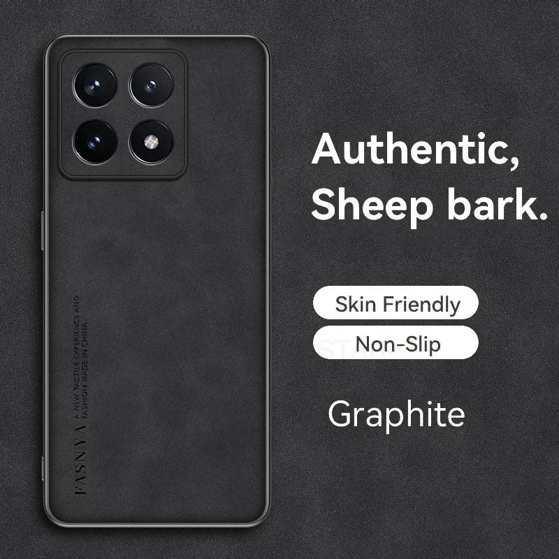 Case for Xiaomi 14T Protect  Lens Lambskin Leather Shell Coque for 14T Pro 13T Pro13Ultra Cover TPU Soft Bumper Shockproof Funda