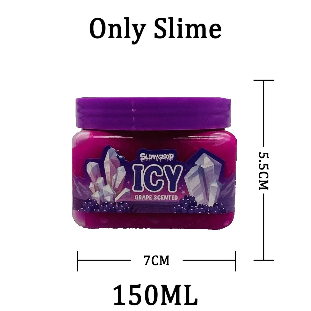 Slime 150ML Crystal Mud Safe, Non Toxic, Puzzle Relieving Toy for Children DTY Handmade Non Sticky Birthday Party Gift