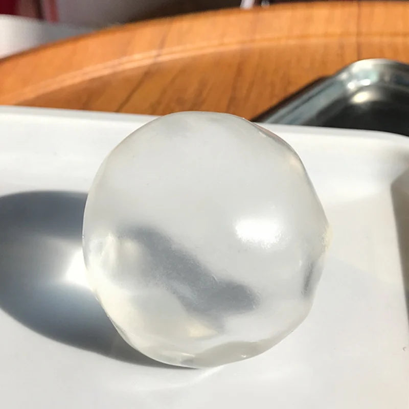Squishy Plasticity Mochi Squeeze Toys Sensory Fidget Toys Transparent Coconut Oil  Squeeze Toy Stress Relief Sensory Toys Adults
