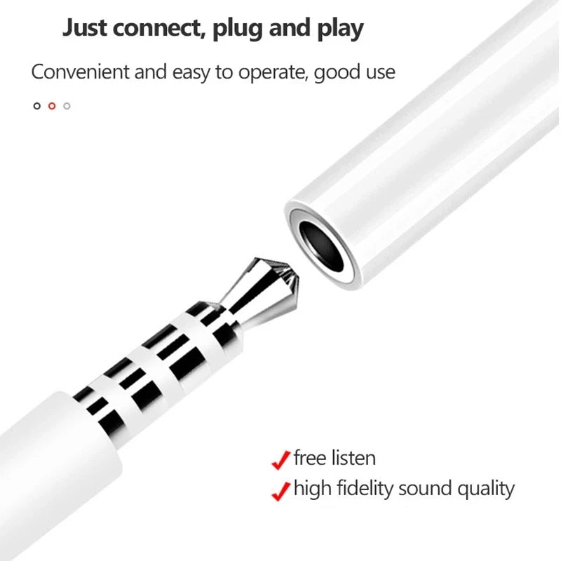 For IOS Headphone Adaptador for IPhone 13 12 11 10 9 8 plus Aux Audio Splitter for Lighting To 3.5mm Adapter Earphone Jack Cable