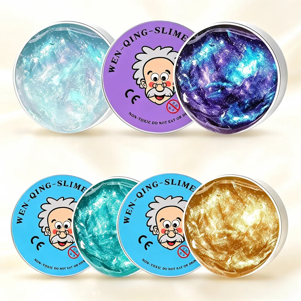 Colorful Liquid Glass Slime Stress Relief Toy, Non-Sticky Crystal Mud, Stress Relief Toy Suitable for Children and Adults Gift