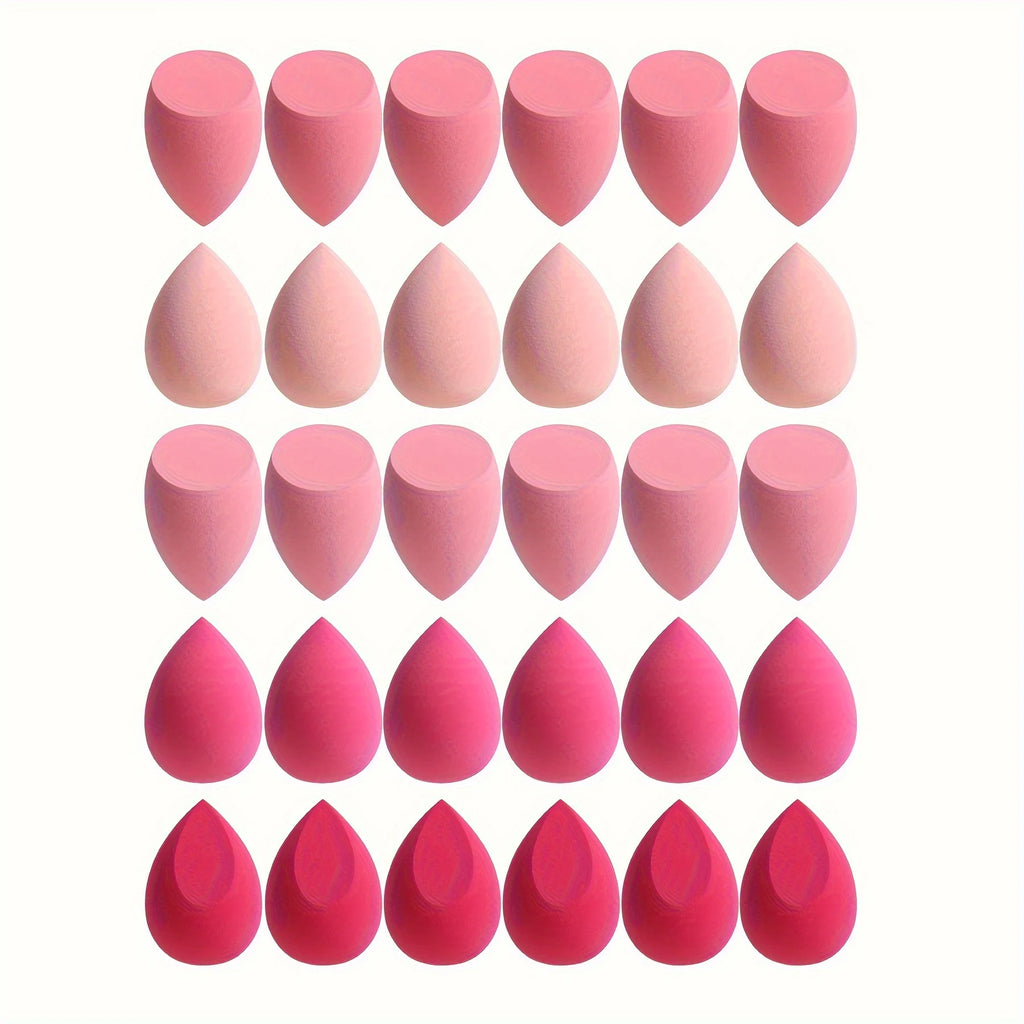 7Piece/18Piece Makeup Sponge Set, Suitable for Liquid BB Cream Powder Application, Makeup Egg Dry Wet Dual-Use Powder Puff