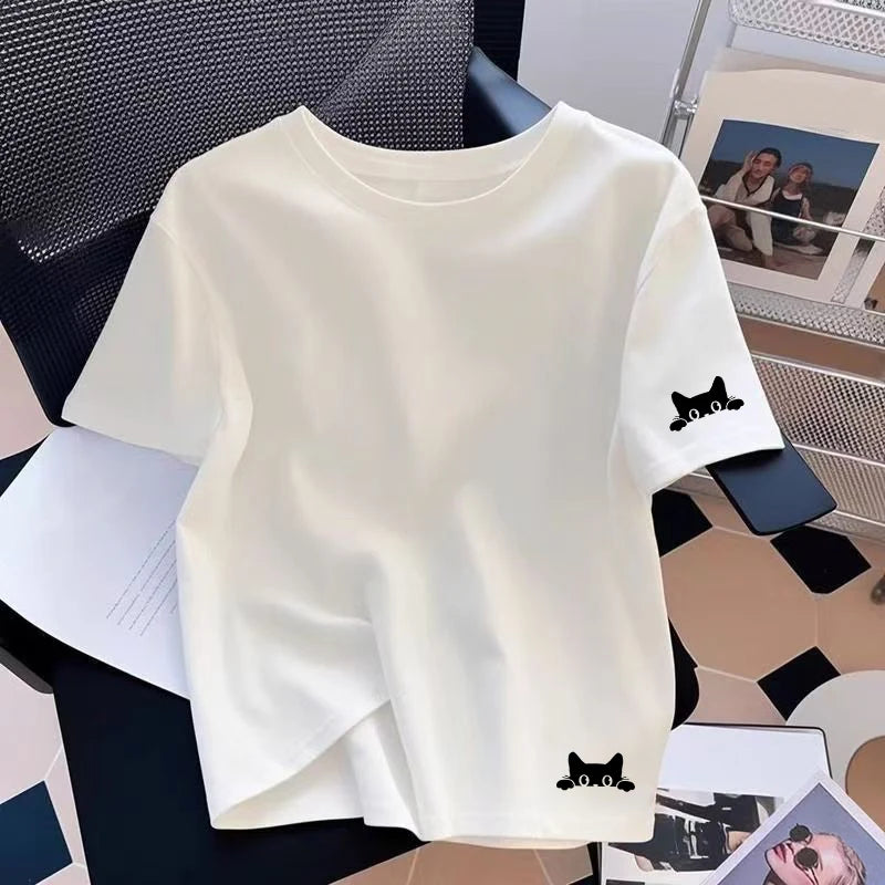 🏃‍♀️✨ **Everyday Cotton Comfort Tee 🤍🌸**