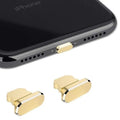 2PCS Metal Anti Dust Plug for IPhone 14 13 12 11 Pro Max XS 8 Plus IPad AirPods Series Lightning Port Cover Dock Plug Stopper