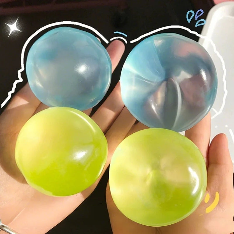Squishy Plasticity Mochi Squeeze Toys Sensory Fidget Toys Transparent Coconut Oil  Squeeze Toy Stress Relief Sensory Toys Adults