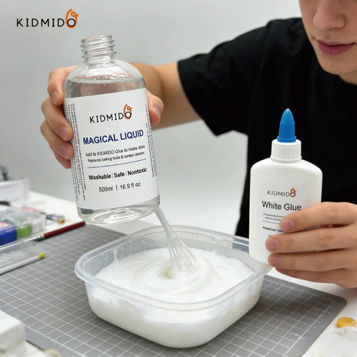 Magical Liquid Slime Activator Solution, Updated Formula for Double Slime Output, Safe and Washable, Nontoxic